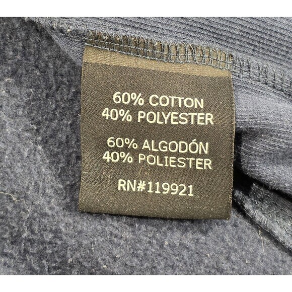 Vintage 90s Rugby USA Track Jacket Hoodie Letterman Varsity Patches Blue Men 3XL - Picture 10 of 16